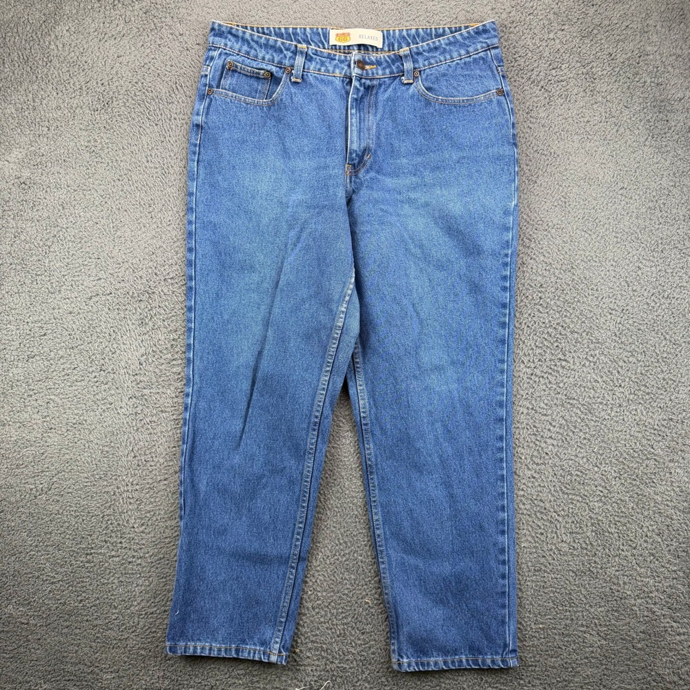 Route 66 Relaxed Fit High Waisted Mom‎ Jeans Blue Denim Womens Size 16S Vintage